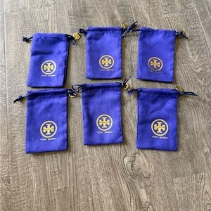 Tory Burch Royal Blue Pouches with Logo